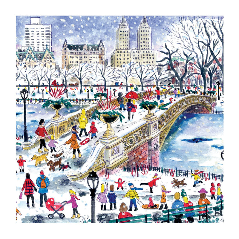 Michael Storrings Bow Bridge In Central Park 500 Piece Puzzle holiday 500 Piece Puzzles Galison 