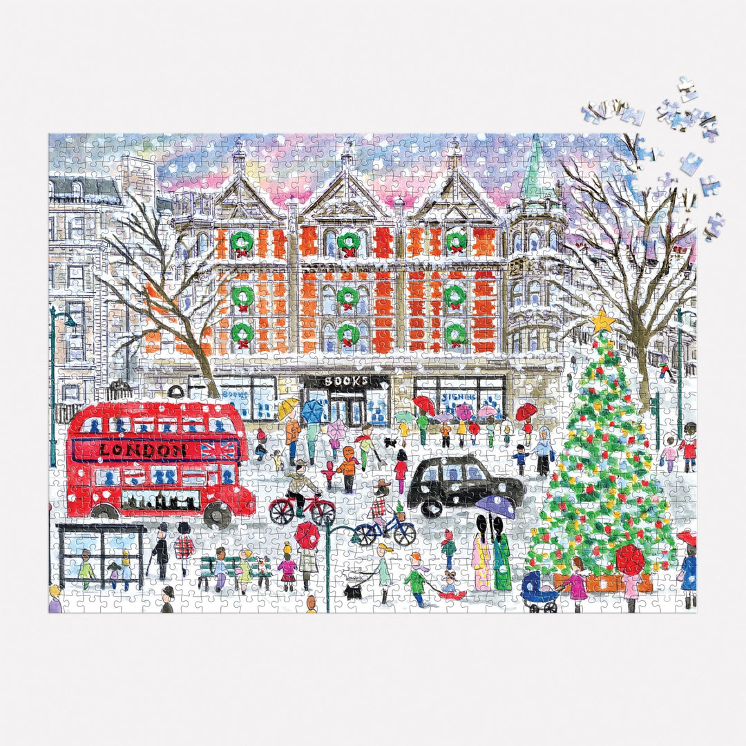 Michael Storrings Christmas in London 1000 Piece Puzzle 1000 Piece Puzzles Michael Storrings 