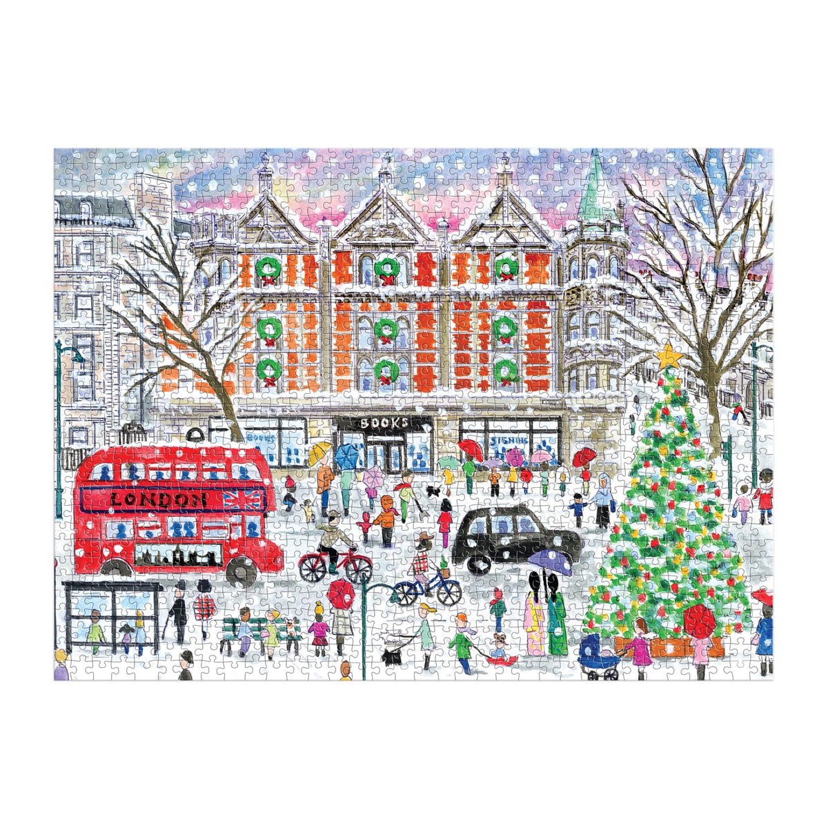 Michael Storrings Christmas in London 1000 Piece Puzzle 1000 Piece Puzzles Michael Storrings 