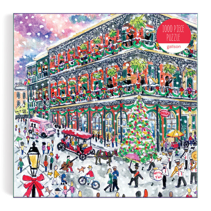 Michael Storrings Christmas in New Orleans 1000 Piece Puzzle Puzzles Michael Storrings 
