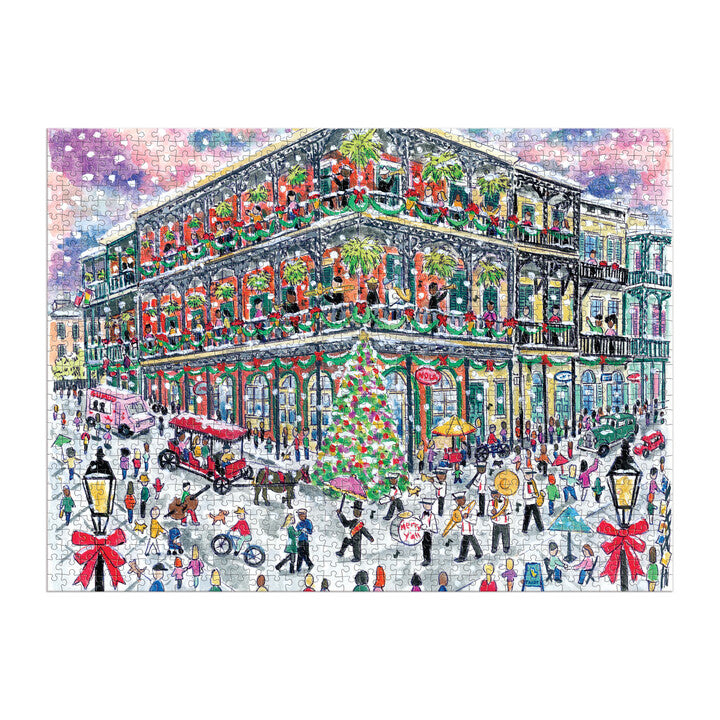 Michael Storrings Christmas in New Orleans 1000 Piece Puzzle Puzzles Michael Storrings 