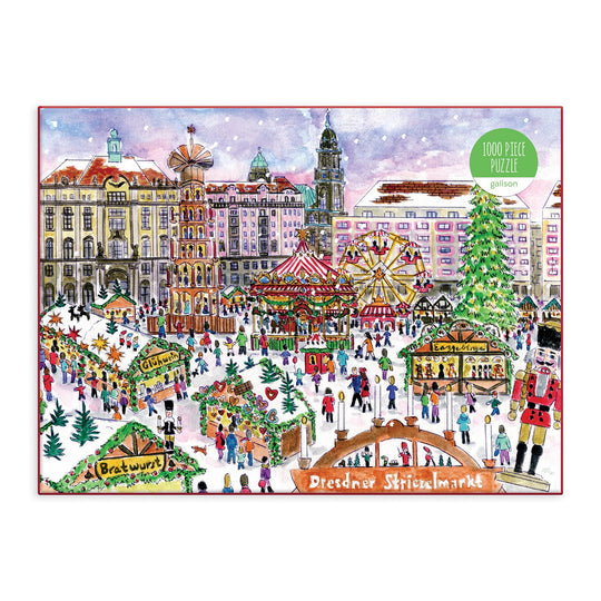 Michael Storrings Christmas Market 1000 Piece Puzzle Holiday 1000 Piece Puzzles Michael Storrings Collection 