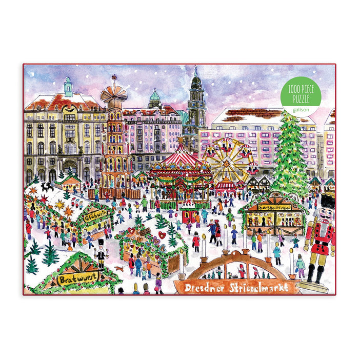 Michael Storrings Christmas Market 1000 Piece Puzzle Holiday 1000 Piece Puzzles Michael Storrings Collection 