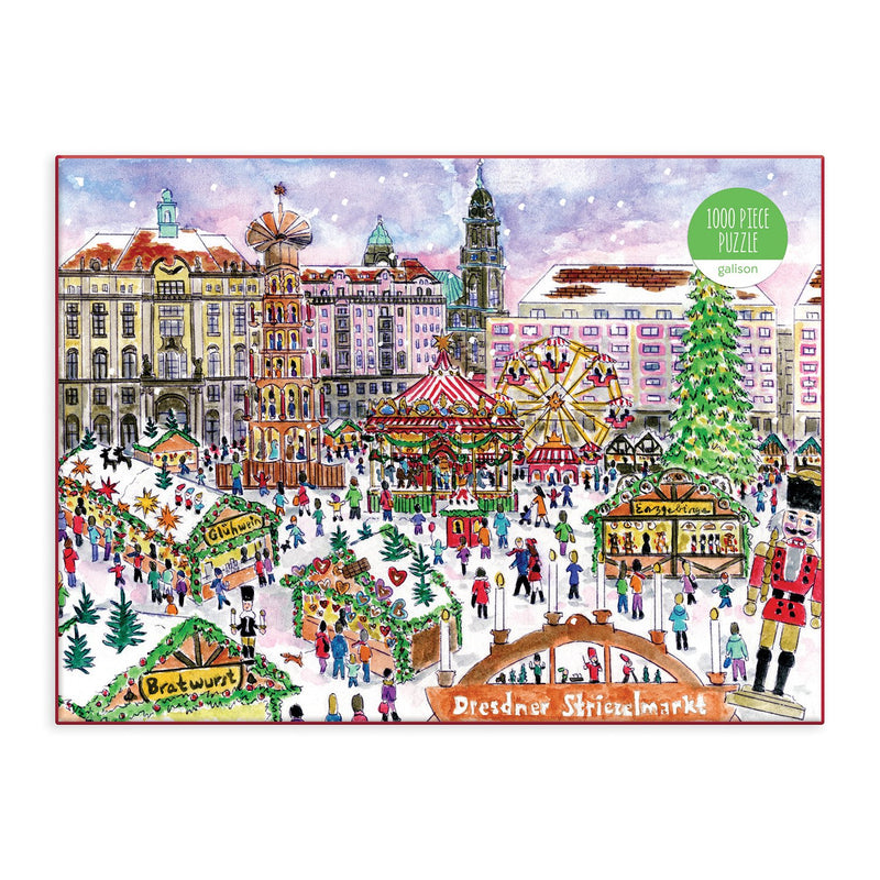 Michael Storrings Christmas Market 1000 Piece Puzzle Holiday 1000 Piece Puzzles Michael Storrings Collection 