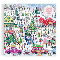 Michael Storrings Christmas Tree Farm 1000 Piece Foil Puzzle Puzzles Michael Storrings 