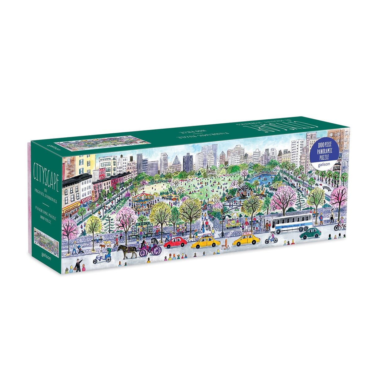 Michael Storrings Springtime at the Library 500 Piece Double-Sided Puzzle