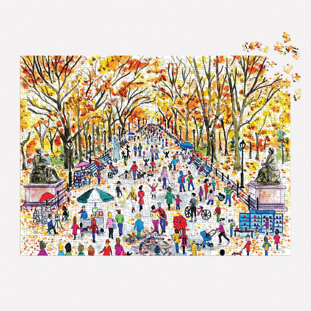 Michael Storrings Fall in Central Park 1000 Piece Puzzle 1000 Piece Puzzles Michael Storrings 