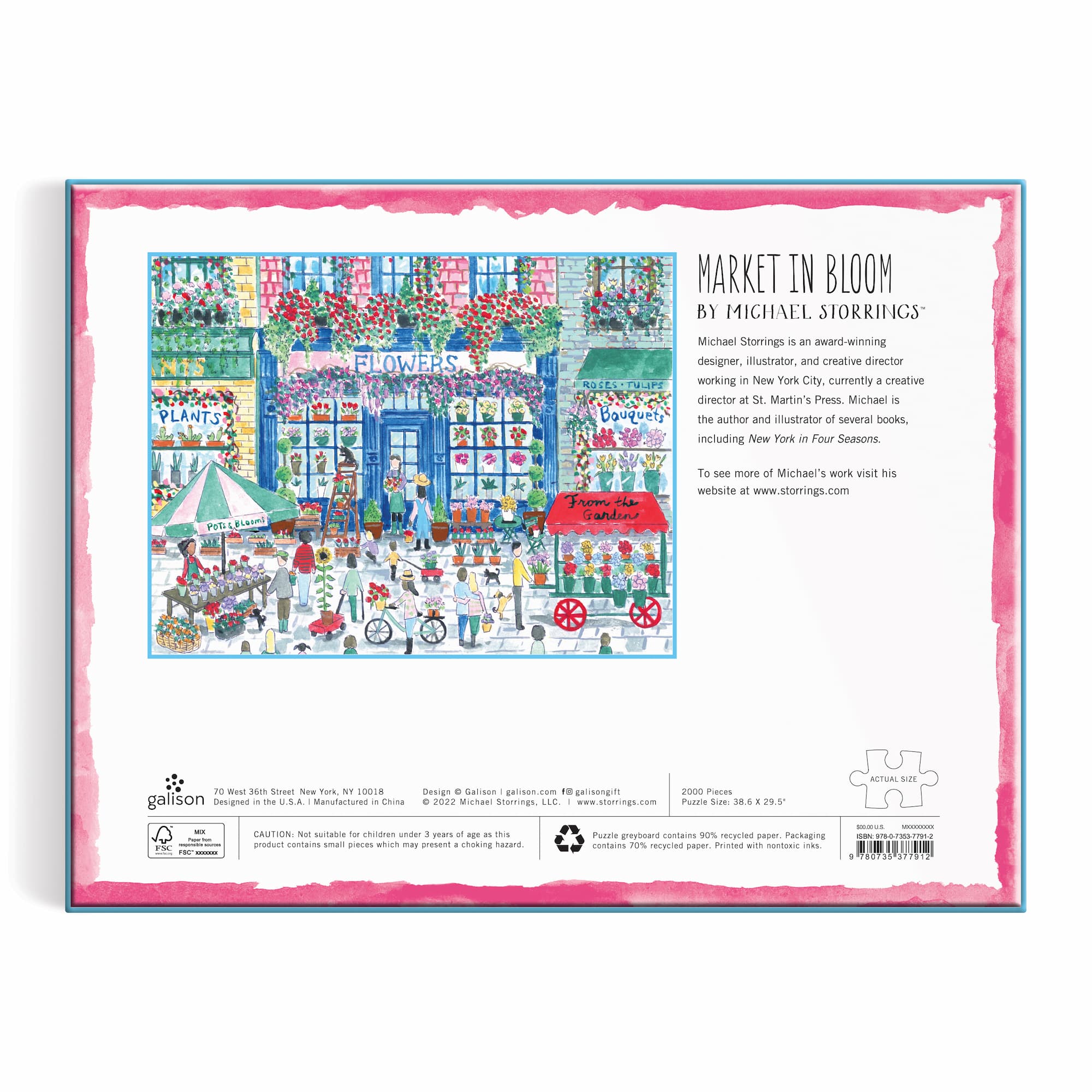Michael Storrings Market in Bloom Puzzle | Galison