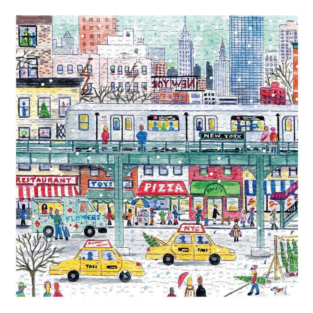 Michael Storrings New York City Subway 500 Piece Puzzle holiday 500 Piece Puzzles Galison 