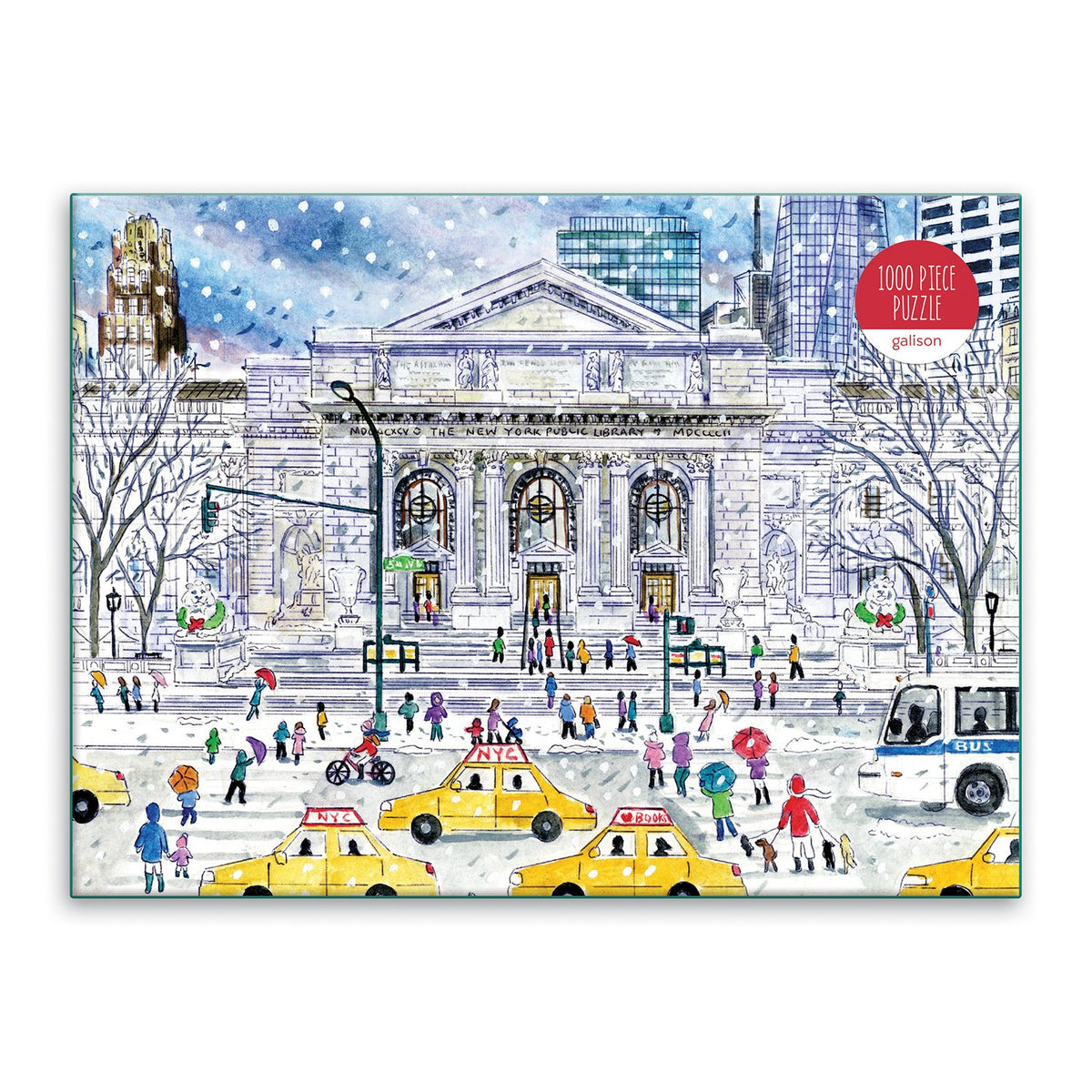 Michael Storrings Springtime at the Library 500 Piece Double-Sided Puzzle