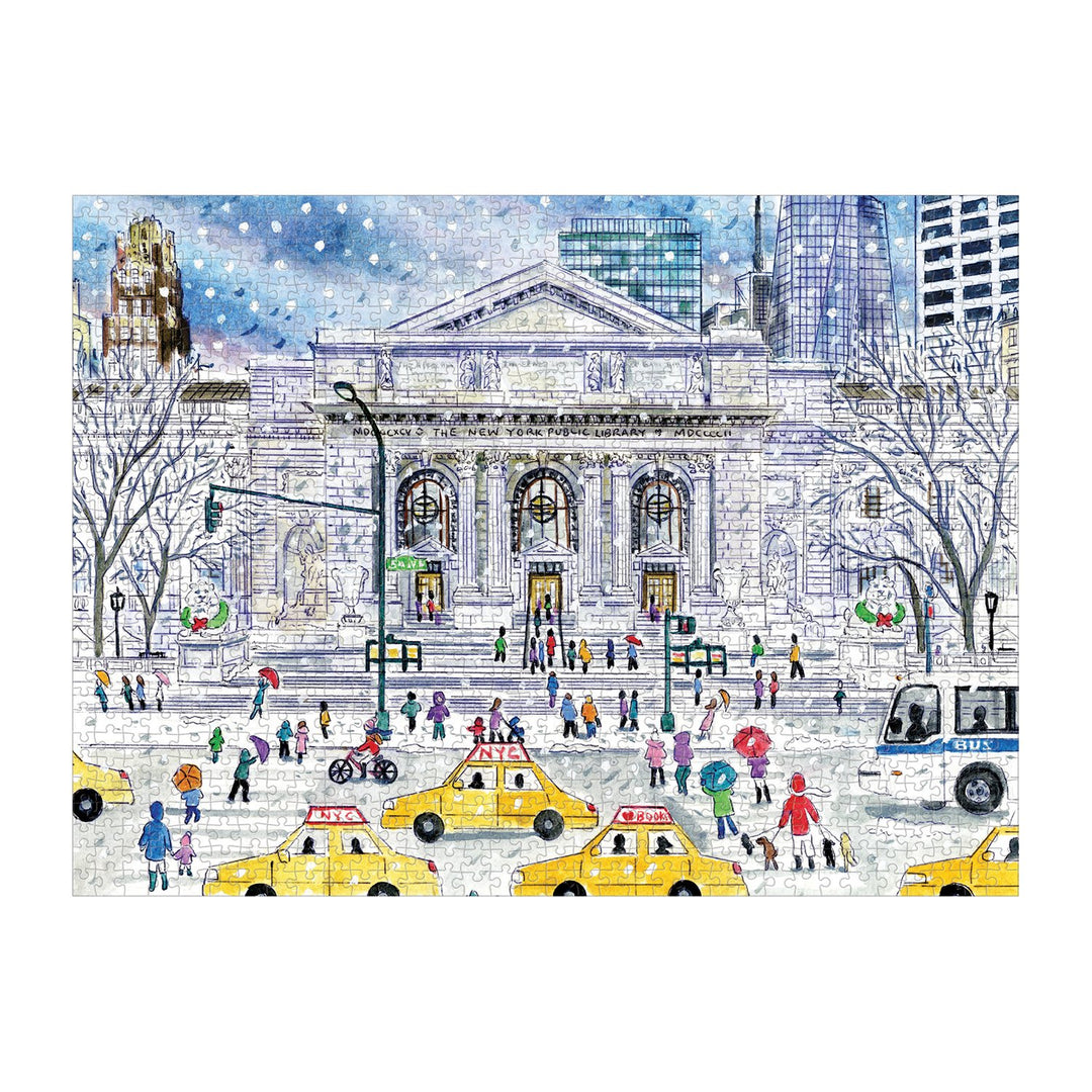 Michael Storrings New York Public Library 1000 Piece Jigsaw Puzzle Holiday 1000 Piece Puzzles Michael Storrings Collection 