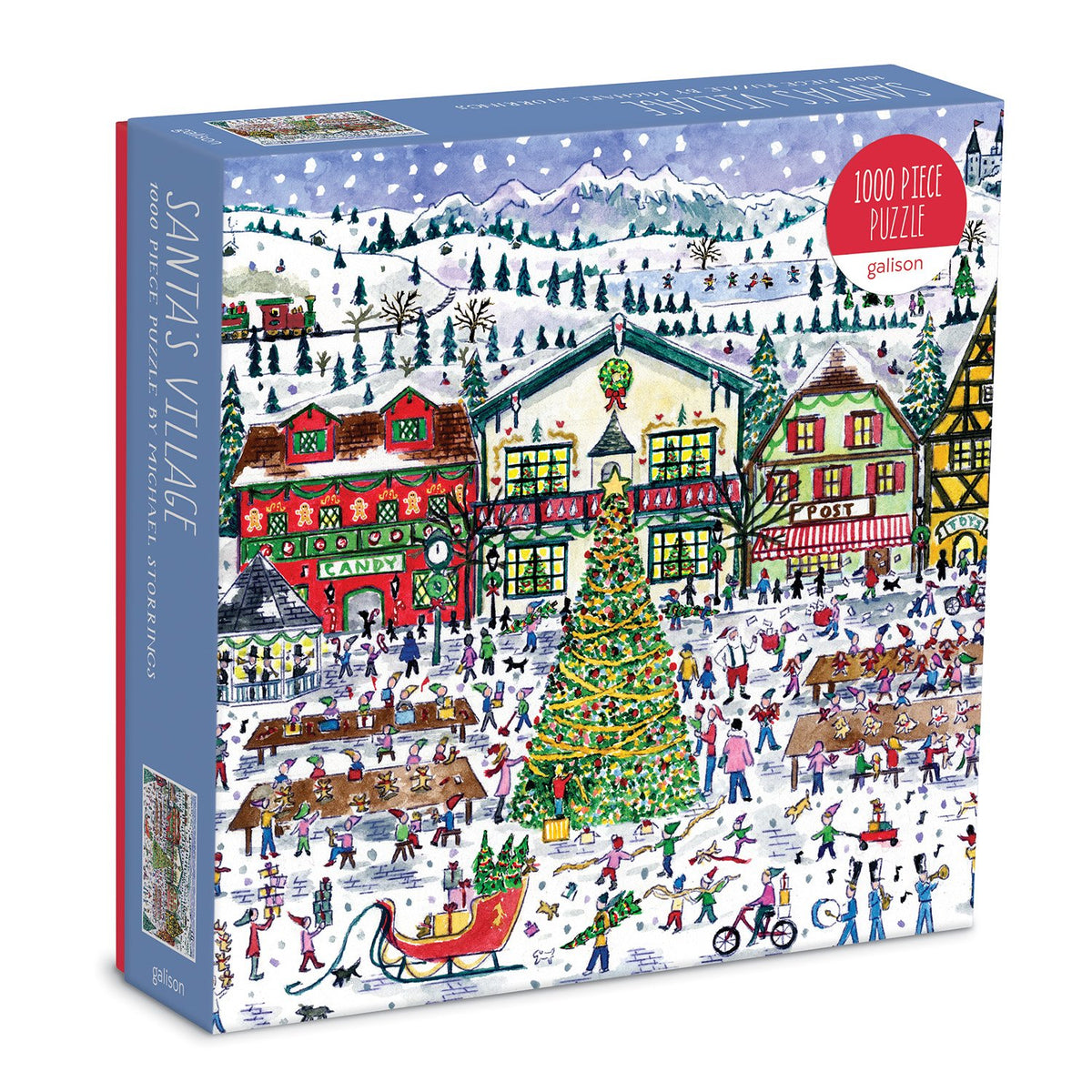 Michael Storrings Santa's Village 1000 Piece Puzzle Holiday 1000 Piece Puzzles Michael Storrings Collection 