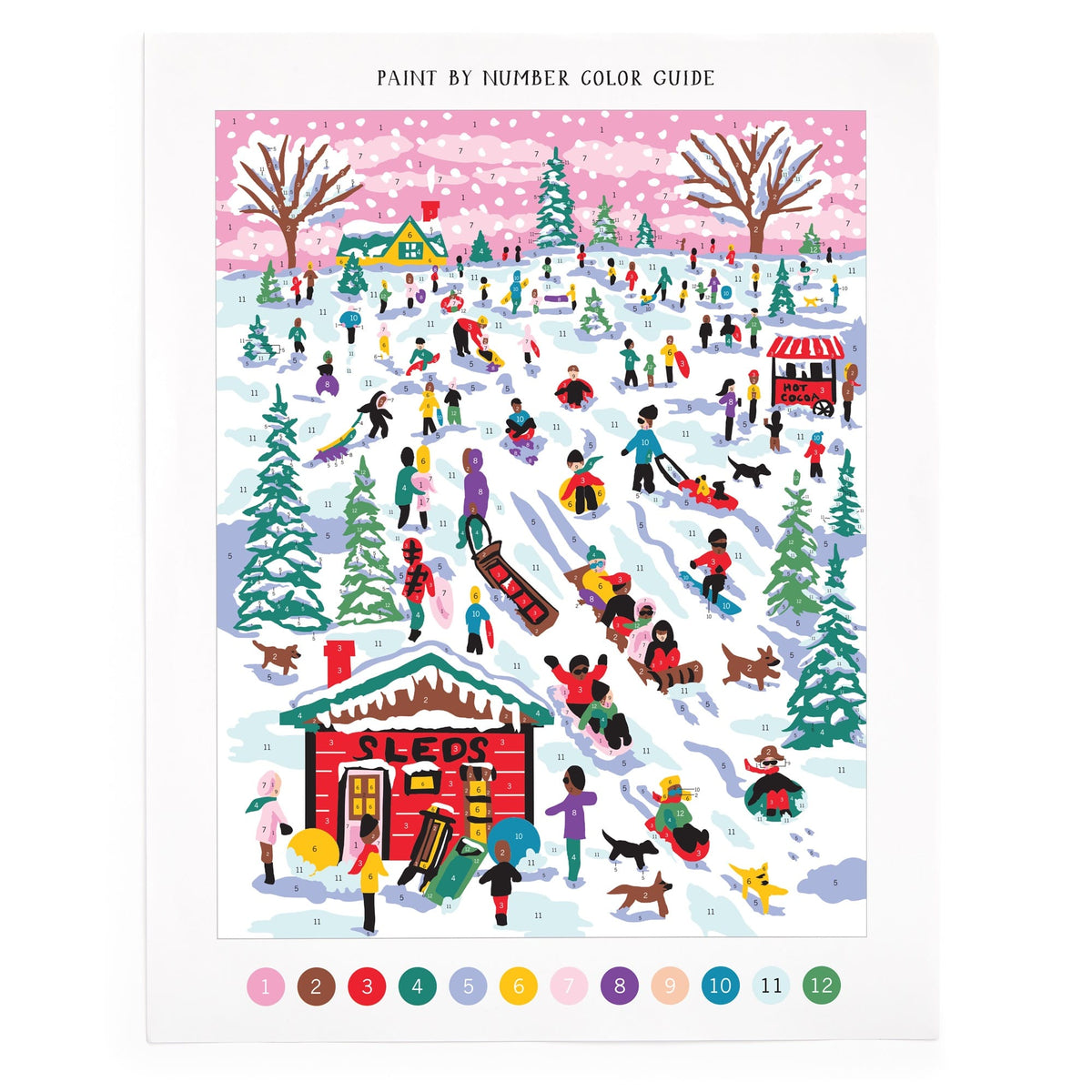 Michael Storrings Snow Day 11x14 Paint by Number Kit Paint By Number Kits Michael Storrings 