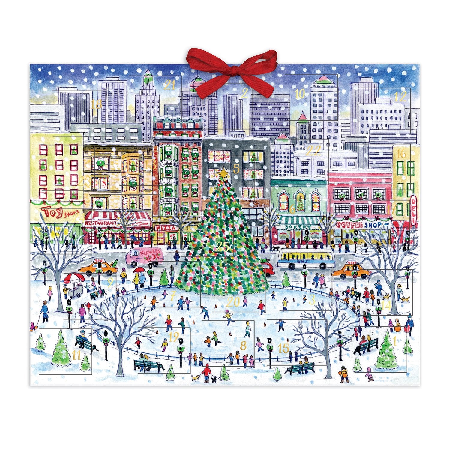 Michael Storrings Snowscape Advent Calendar | Galison Michael Storrings Snowscape Advent Calendar | Galison