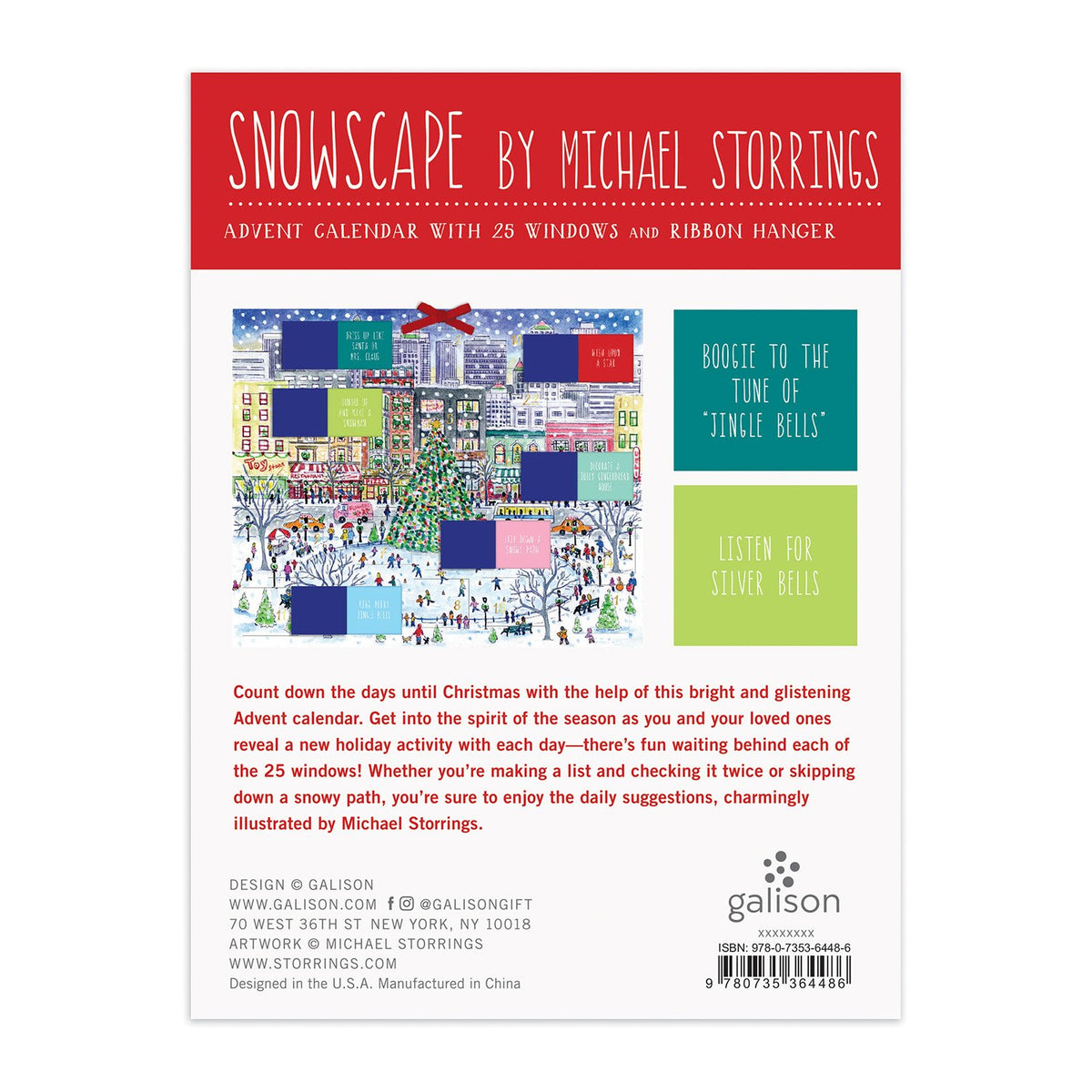 Michael Storrings Snowscape Advent Calendar | Galison michael-storrings-snowscape-advent-calendar-galison