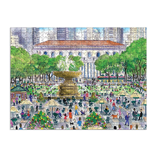 Michael Storrings Springtime at the Library 500 Piece Double-Sided Puzzle 500 Piece Puzzles Michael Storrings 