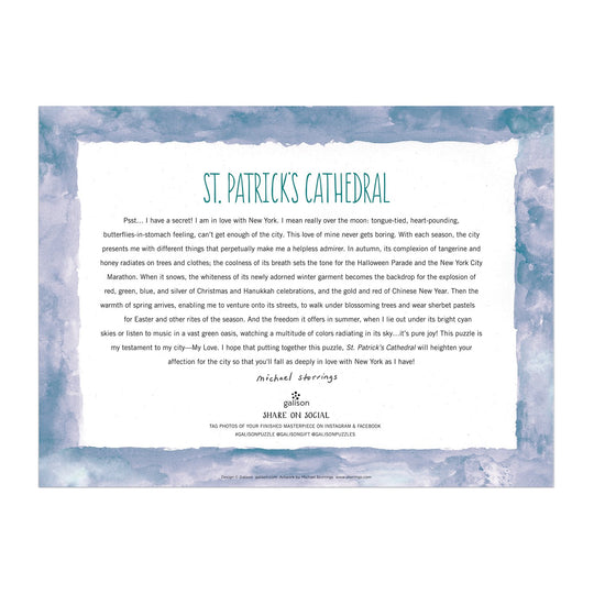 Michael Storrings St. Patricks Cathedral 1000 Piece Jigsaw Puzzle 1000 Piece Puzzles Michael Storrings 