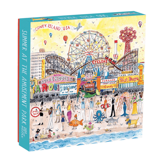 Michael Storrings Summer at the Amusement Park 500 Piece Puzzle 500 Piece Puzzles Galison 