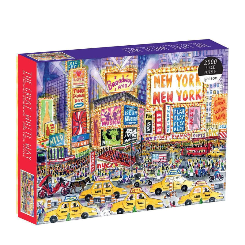 Michael Storrings The Great White Way 2000 Piece Puzzle 2000 Piece Puzzles Galison 