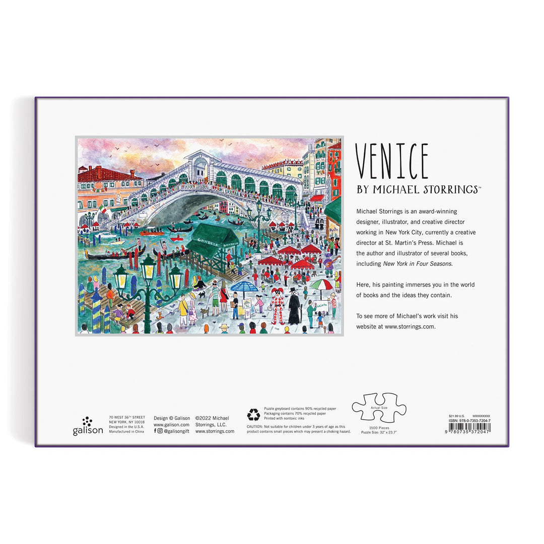 Michael Storrings Venice 1500 Piece Puzzle Galison 