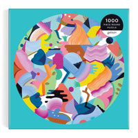 Mina Hamada Luna de Flor 1000 Piece Round Puzzle 1000 Piece Puzzles Galison 