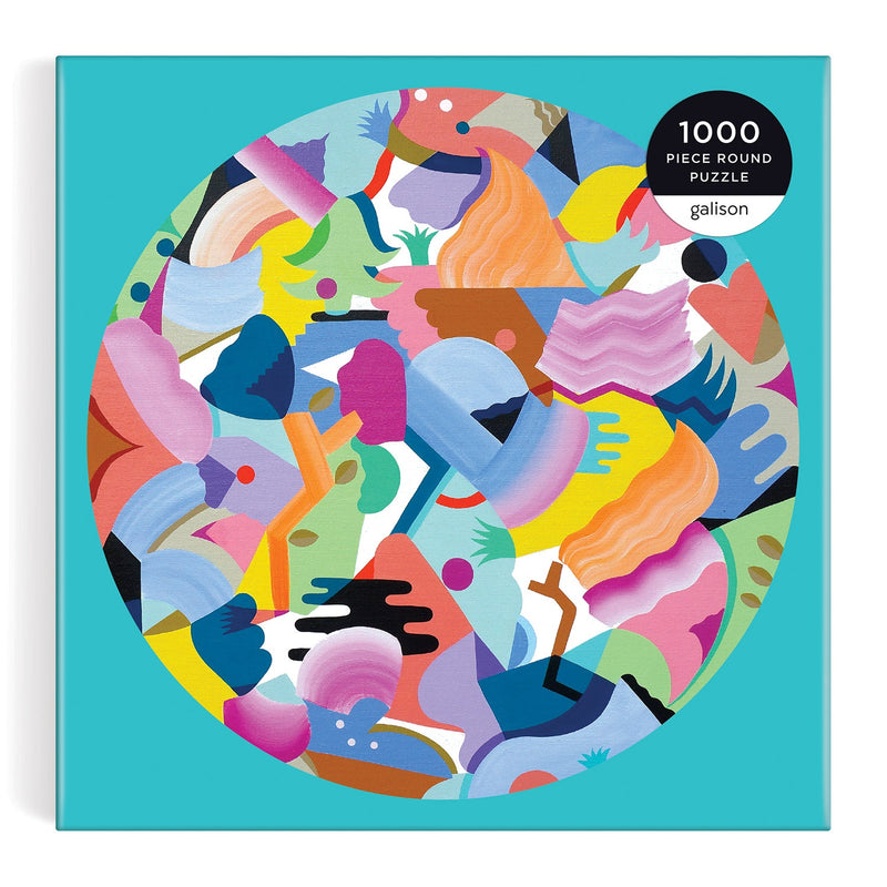 Mina Hamada Luna de Flor 1000 Piece Round Puzzle 1000 Piece Puzzles Galison 