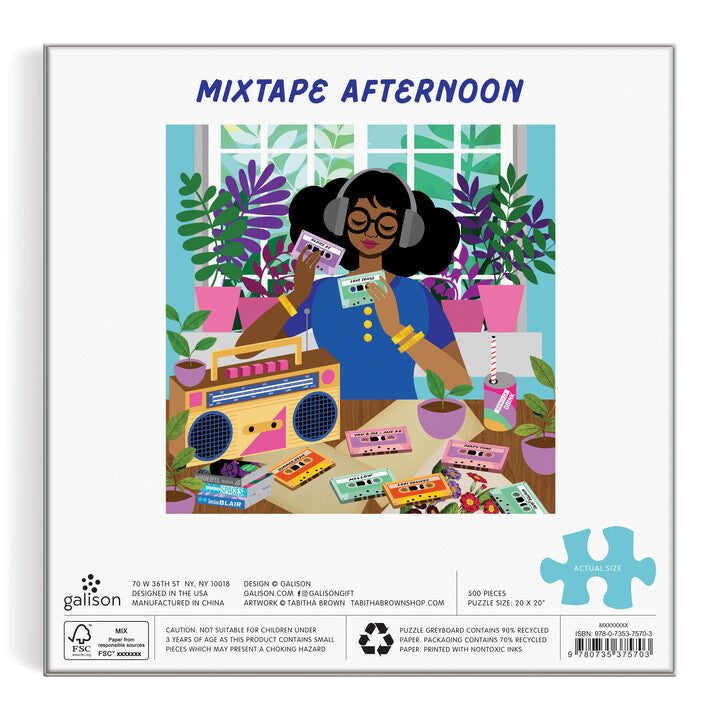 Mixtape Afternoon 500 Piece Puzzle Puzzles Tabitha Brown 