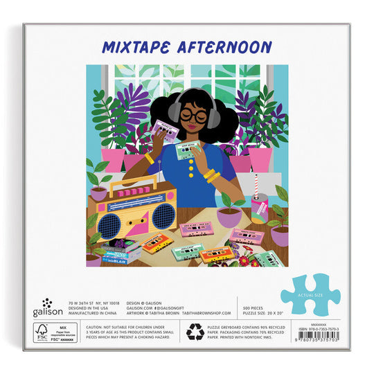 Mixtape Afternoon 500 Piece Puzzle Puzzles Tabitha Brown 