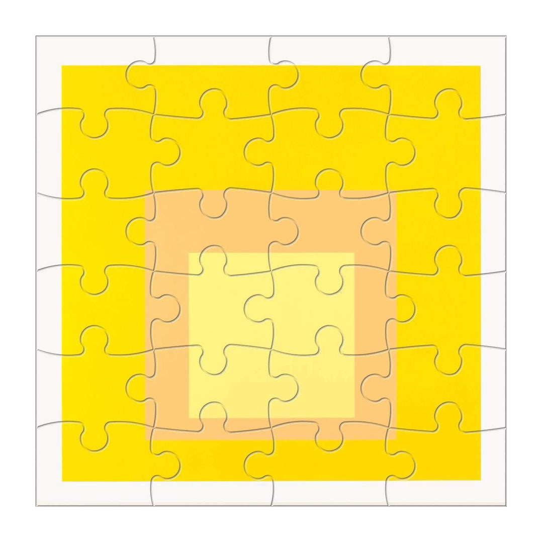 MoMA Josef Albers Wood Puzzle Set Wooden Puzzle Sets Galison 