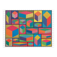 MoMA Sol Lewitt 500 Piece 2-sided Puzzle 2-sided 500 Piece Puzzles Galison 