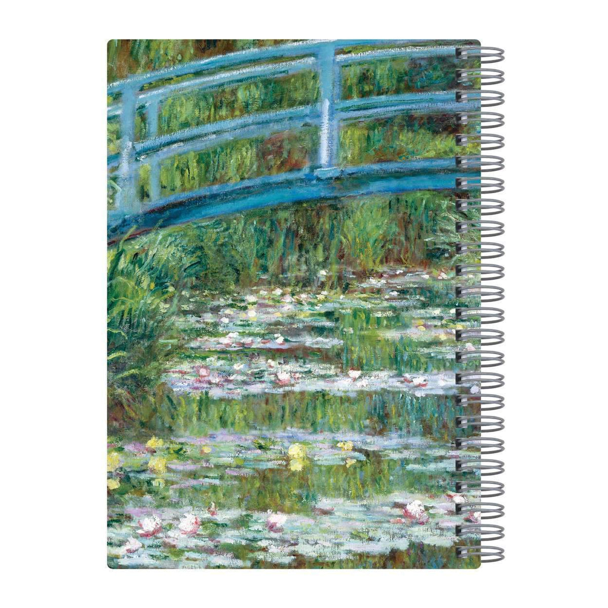 Monet Footbridge Wire-O Journal 6 X 8.5" Journals and Notebooks Galison 
