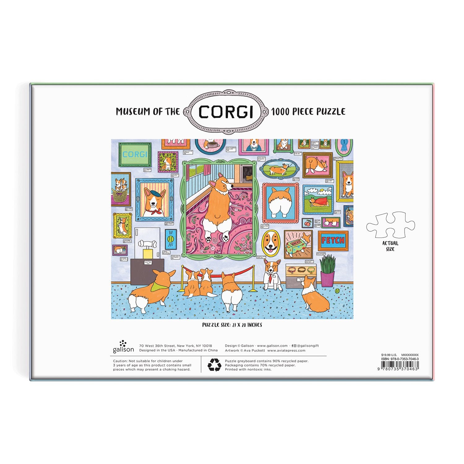 Museum of the Corgi 1000 Piece Puzzle | Galison