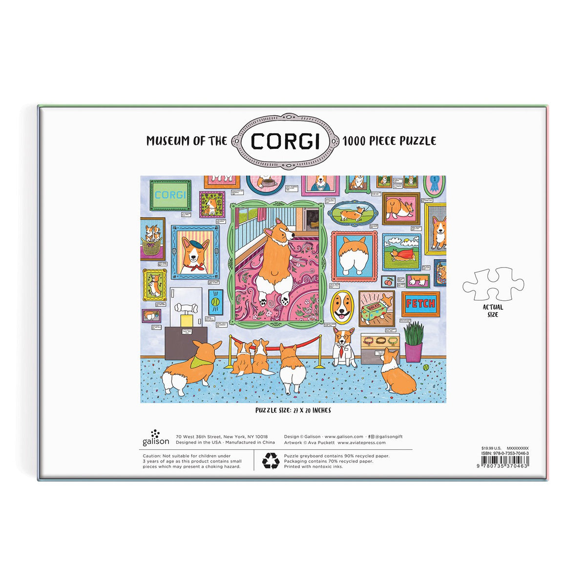 The Queen's Corgi Cartoon Movies Print Jigsaw Puzzle 1000 Pieces