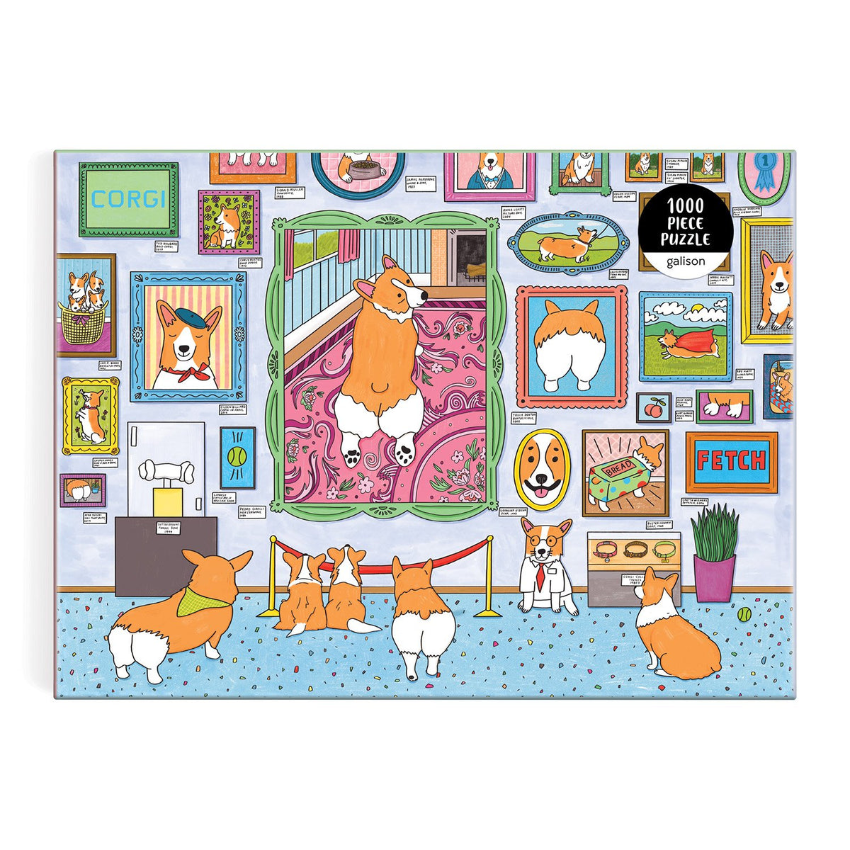 Galison Museum of The Corgi 1000 Piece Puzzle