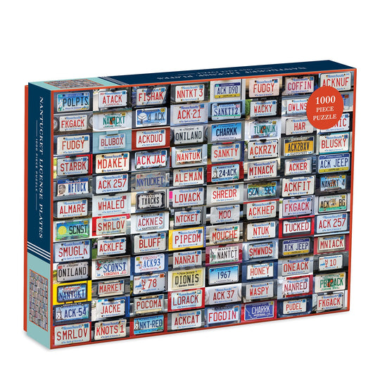 Nantucket License Plates 1000 Piece Jigsaw Puzzle 1000 Piece Puzzles Galison 