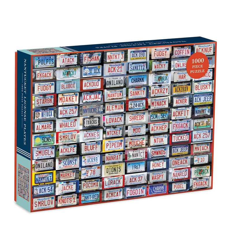 Nantucket License Plates 1000 Piece Jigsaw Puzzle 1000 Piece Puzzles Galison 