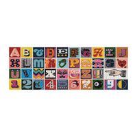 Needlepoint A to Z 1000 Piece Panoramic Puzzle Panoramic Puzzles Galison 