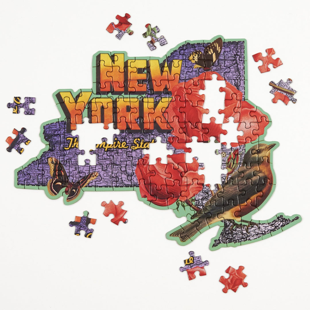 New York Mini Shaped Jigsaw Puzzle 100 Piece Puzzles Wendy Gold 