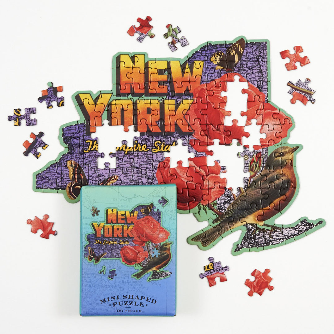 New York Mini Shaped Jigsaw Puzzle 100 Piece Puzzles Wendy Gold 