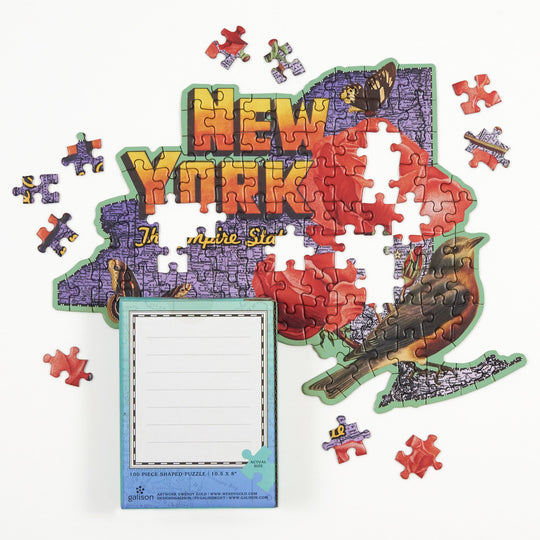 New York Mini Shaped Jigsaw Puzzle 100 Piece Puzzles Wendy Gold 