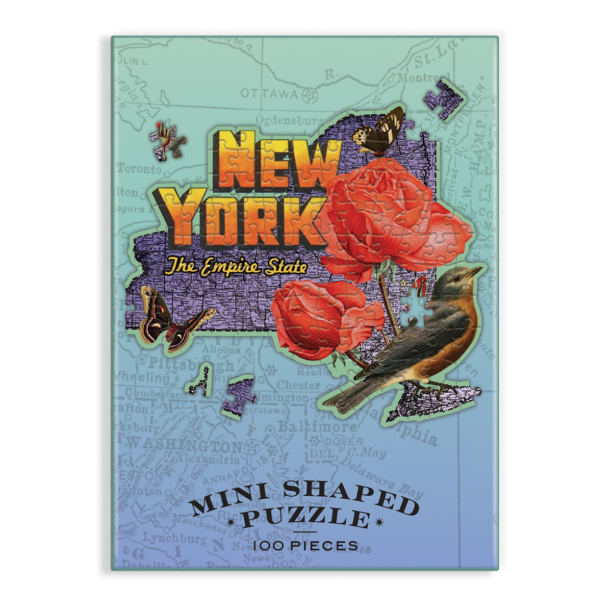 State Flower Stamps Jigsaw Puzzle, 1000 pc.