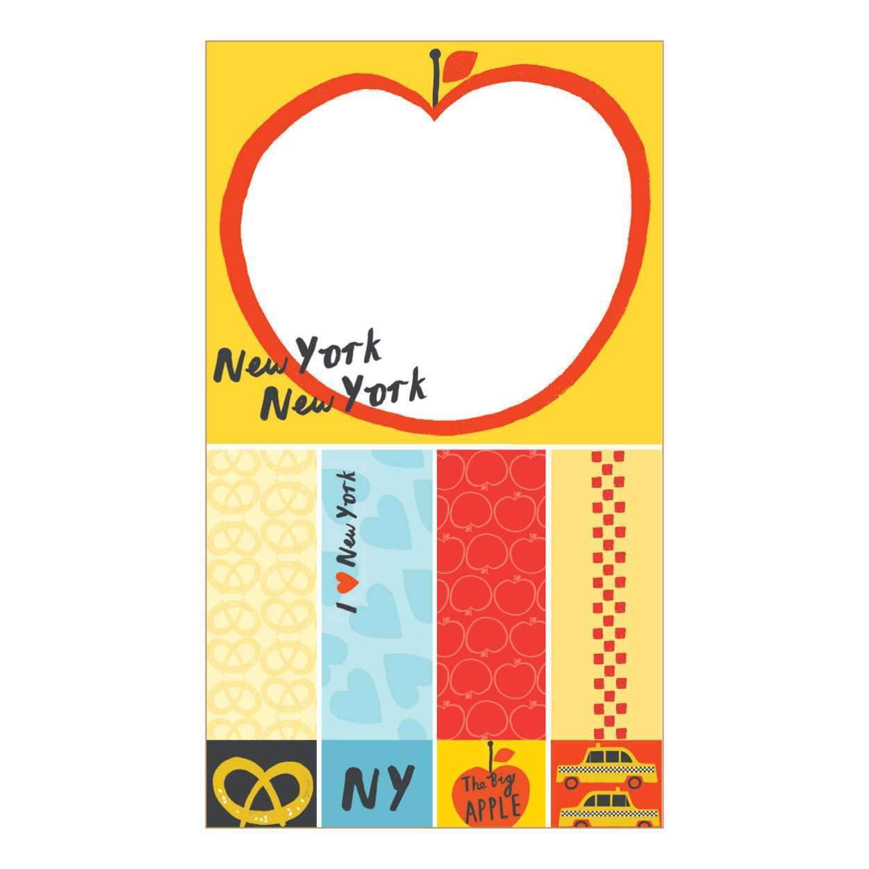 New York The Big Apple Mini Sticky Notes