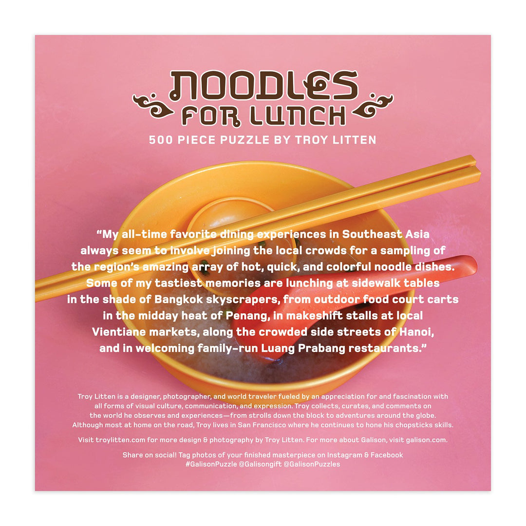 Noodles for Lunch 500 Piece Puzzle 500 Piece Puzzles Galison 