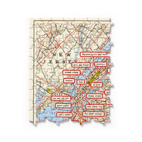 NYC Map 1,000 Piece Panoramic Puzzle Galison 