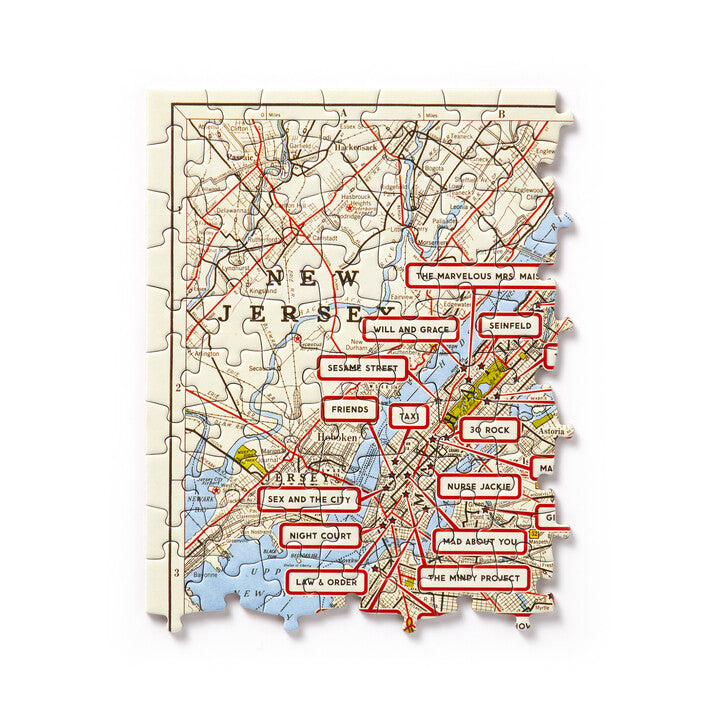 NYC Map 1,000 Piece Panoramic Puzzle Galison 