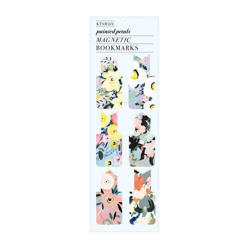 Painted Petals Magnetic Bookmark Bookmarks Galison 