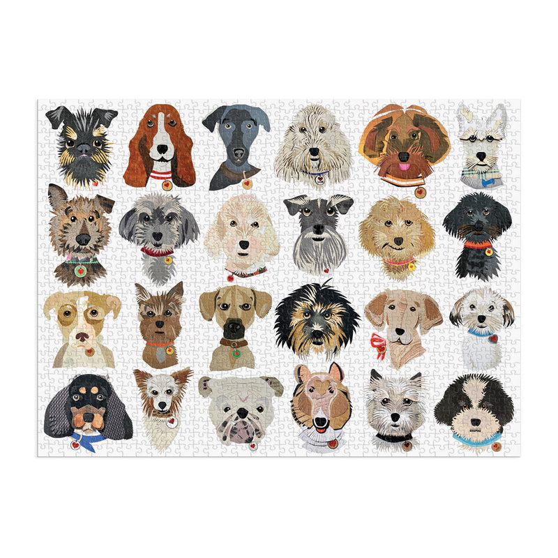 Paper Dogs 1000 Pc Puzzle Galison 