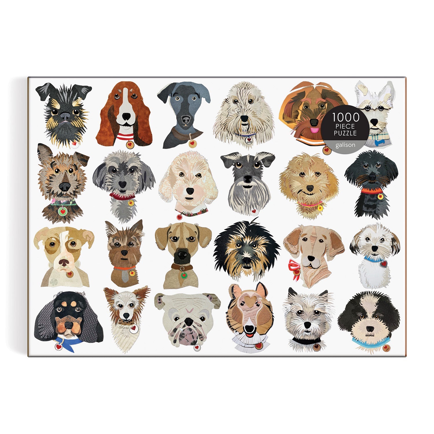 1000 Piece Jigsaw Puzzle - Colorful Dog Painting, Cute Puppy Art For Adults