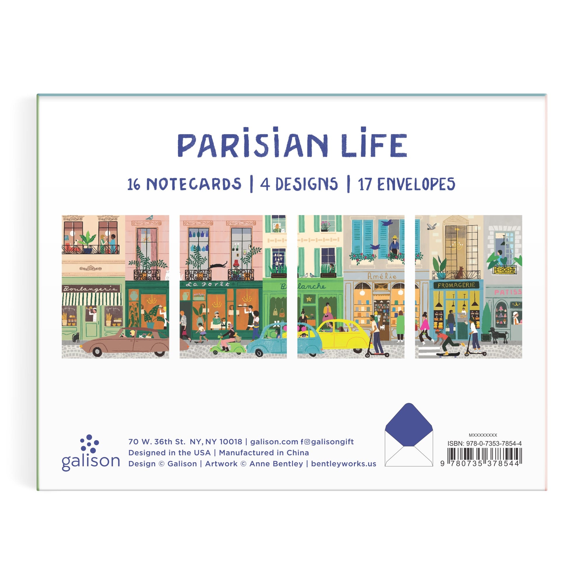 Parisian Life Greeting Assortment Notecards | Galison