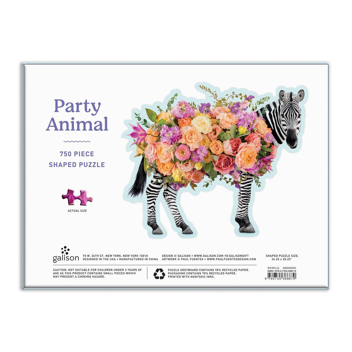 Party Animal 750 Piece Shaped Puzzle 750 Piece Puzzles Paul Fuentes Studio Collection 